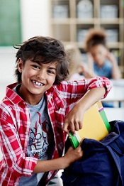 Child with hearing loss in the classroom