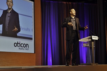 Curtis Alcott delivers the keynote address