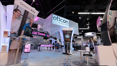 The Oticon exhibit