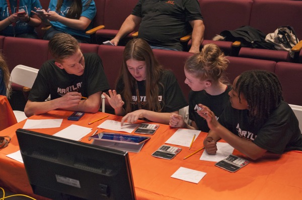 140 middle-school students participating in RIT’s annual Math Competition for Students who are Deaf or Hard of Hearing