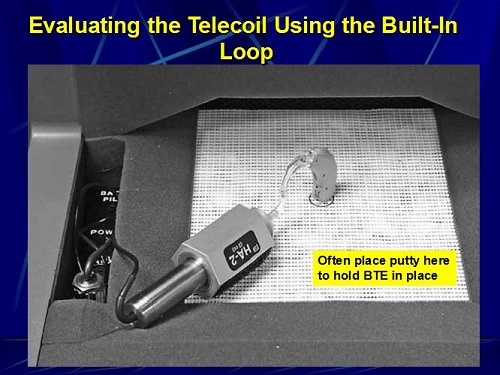 Evaluating the telecoil using the built-in loop in the Fonix 8000