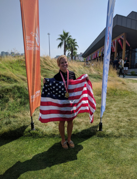 Kaylin Yost with medal