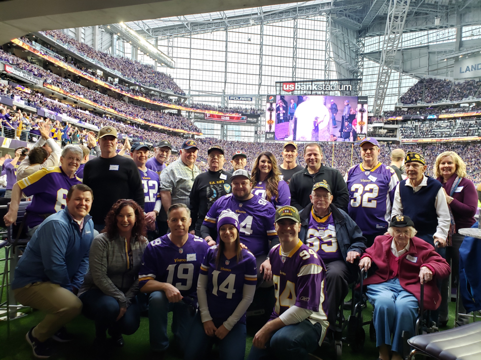 Starkey Technologies at a Minnesota Vikings game