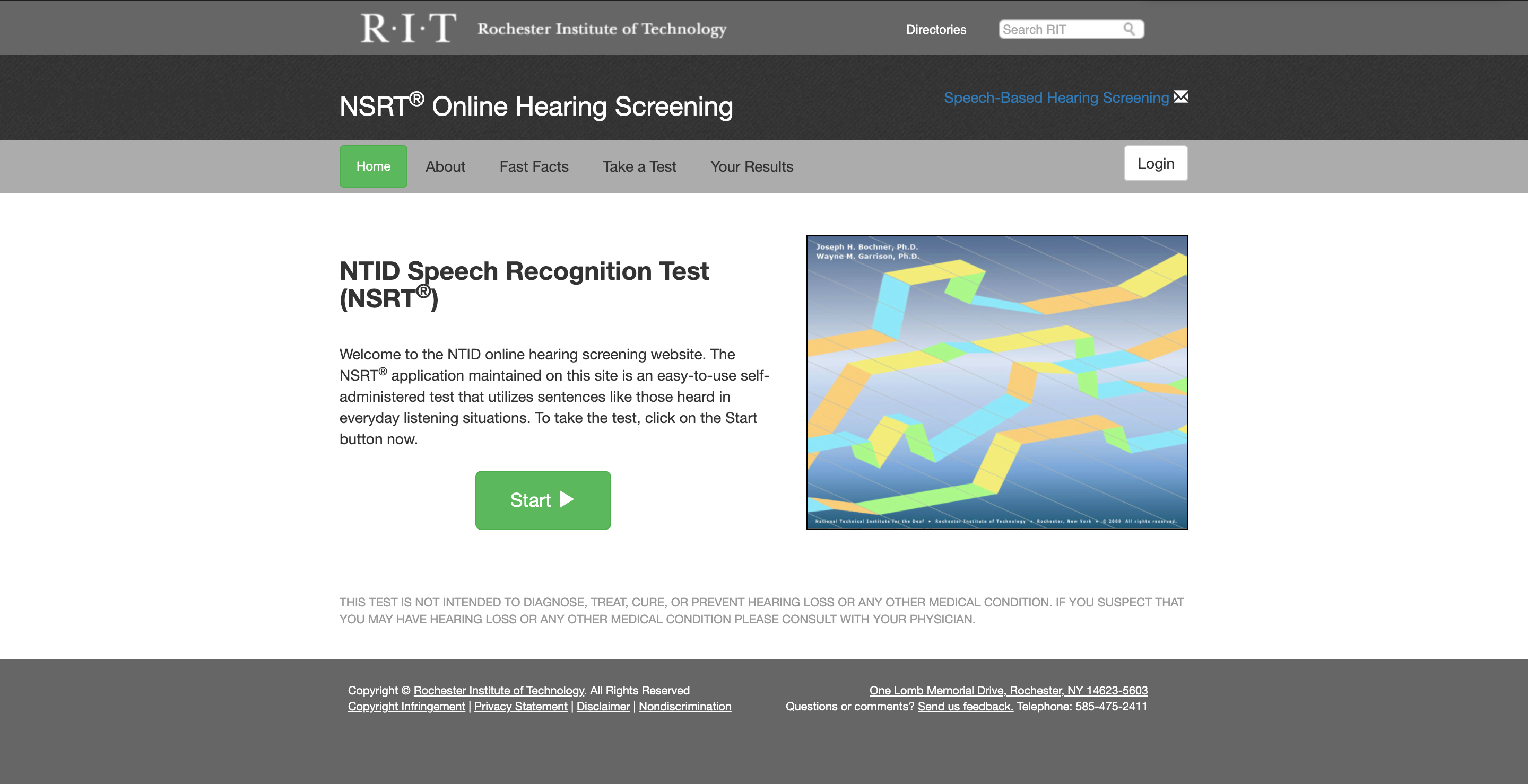 NSRT online hearing screening