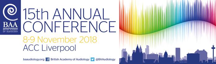 British Academy of Audiology 15th Annual Conference logo
