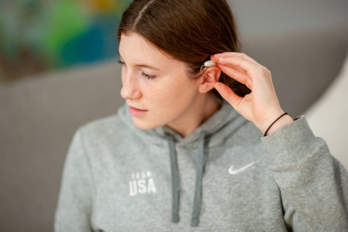 U.S. Ski Jumper Estella Hassrick with Widex Allure