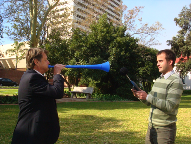 Measuring the output of a vuvuzela