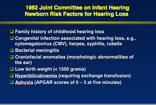 Universal Newborn Hearing Screening