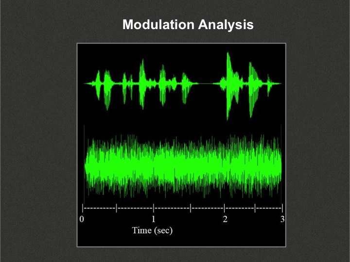 Modulation analysis in speech and non-speech signals
