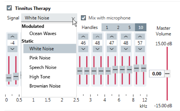 Therapy signal options