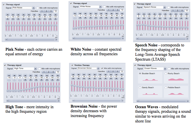 Therapy signal options