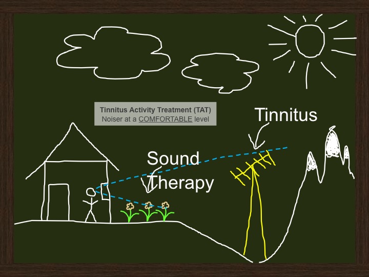 Tinnitus visual analogy from Dr. Gyoergy Varallyay