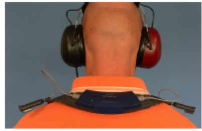 Peltor headphones and Aurical FreeFit collar