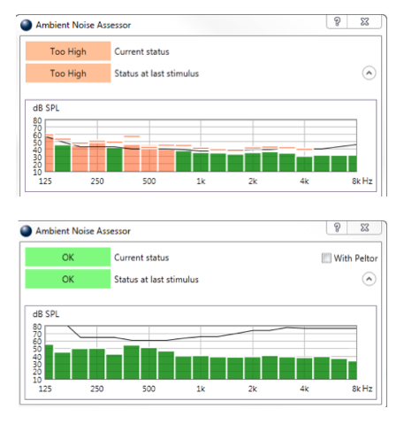 Ambient Noise Assessor display tone