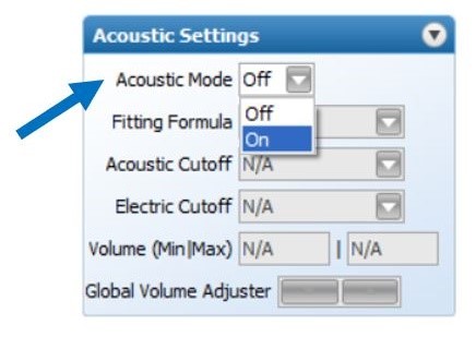 Enable Acoustic Mode