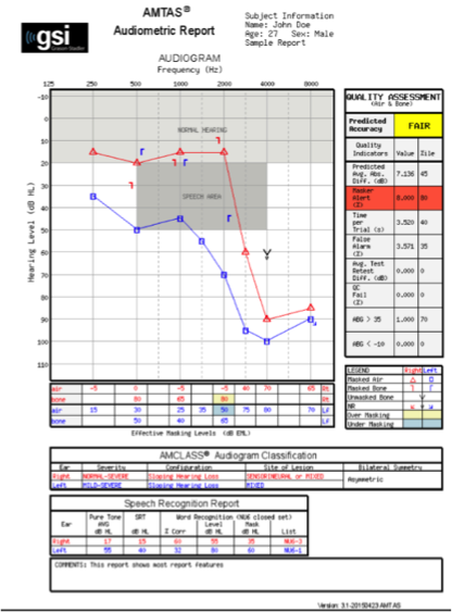 AMTAS report example