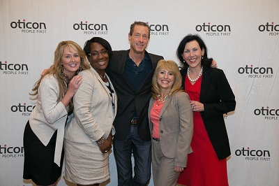 Oticon Marketing Manager Patty Greene, Sheena Oliver, David Meerman Scott, Nancy Palmere, Karen Post