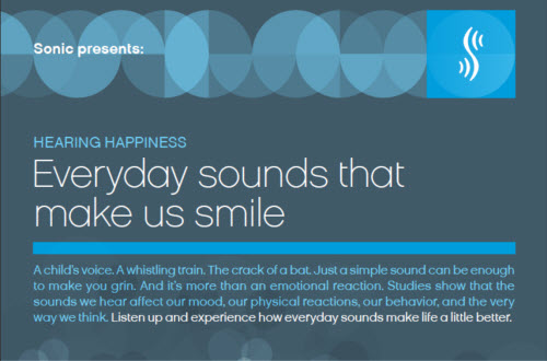 Sonic Hearing Happiness ad
