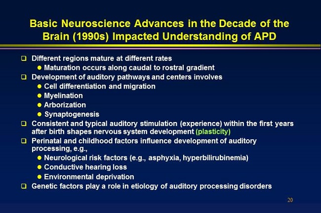 Auditory Processing Disorders An Overview of Current Research