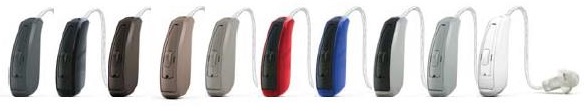 LiNX hearing aid colors