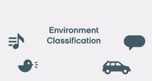 Screenshot of video about environment classification
