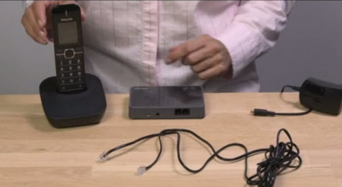 Screenshot of video on the ConnectLine phone adapter