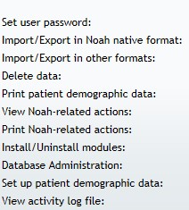 Example user functions in Noah 4