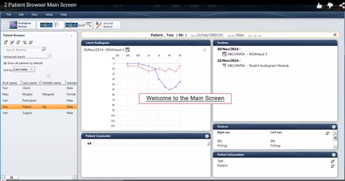Screenshot from Video 3 Patient Browser Main Screen