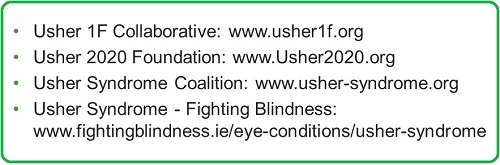 Usher syndrome foundations and resources