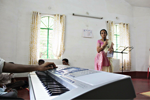 Audition for fundraising musical night at Mysore, India during April 2015