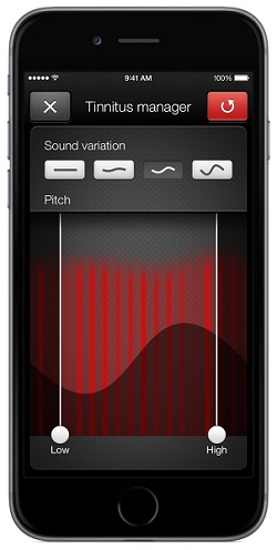 Tinnitus manager on the ReSound Smart app