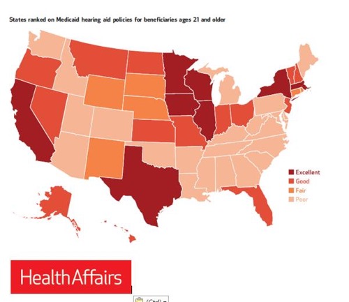 States ranked on medical hearing aid policies