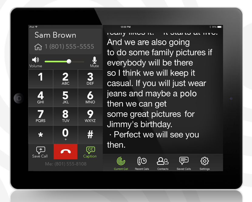 CaptionCall Mobile for iPad