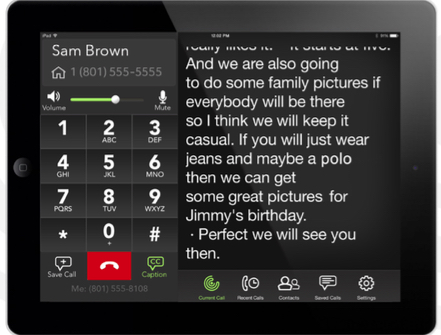 CaptionCall Mobile for iPad