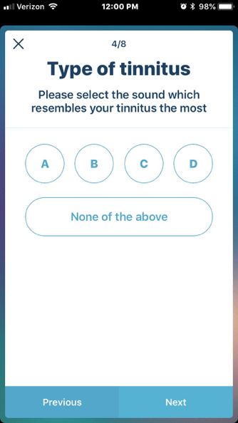 Type of tinnitus