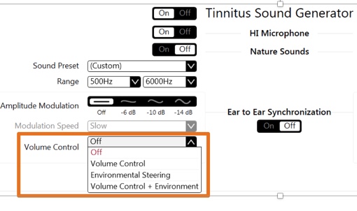 Volume control