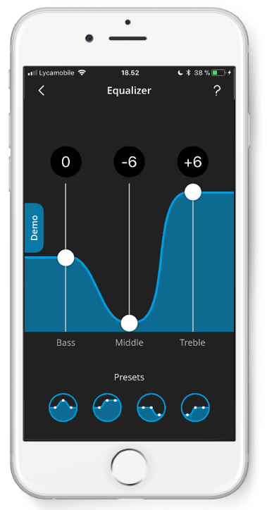 Three band equalizer