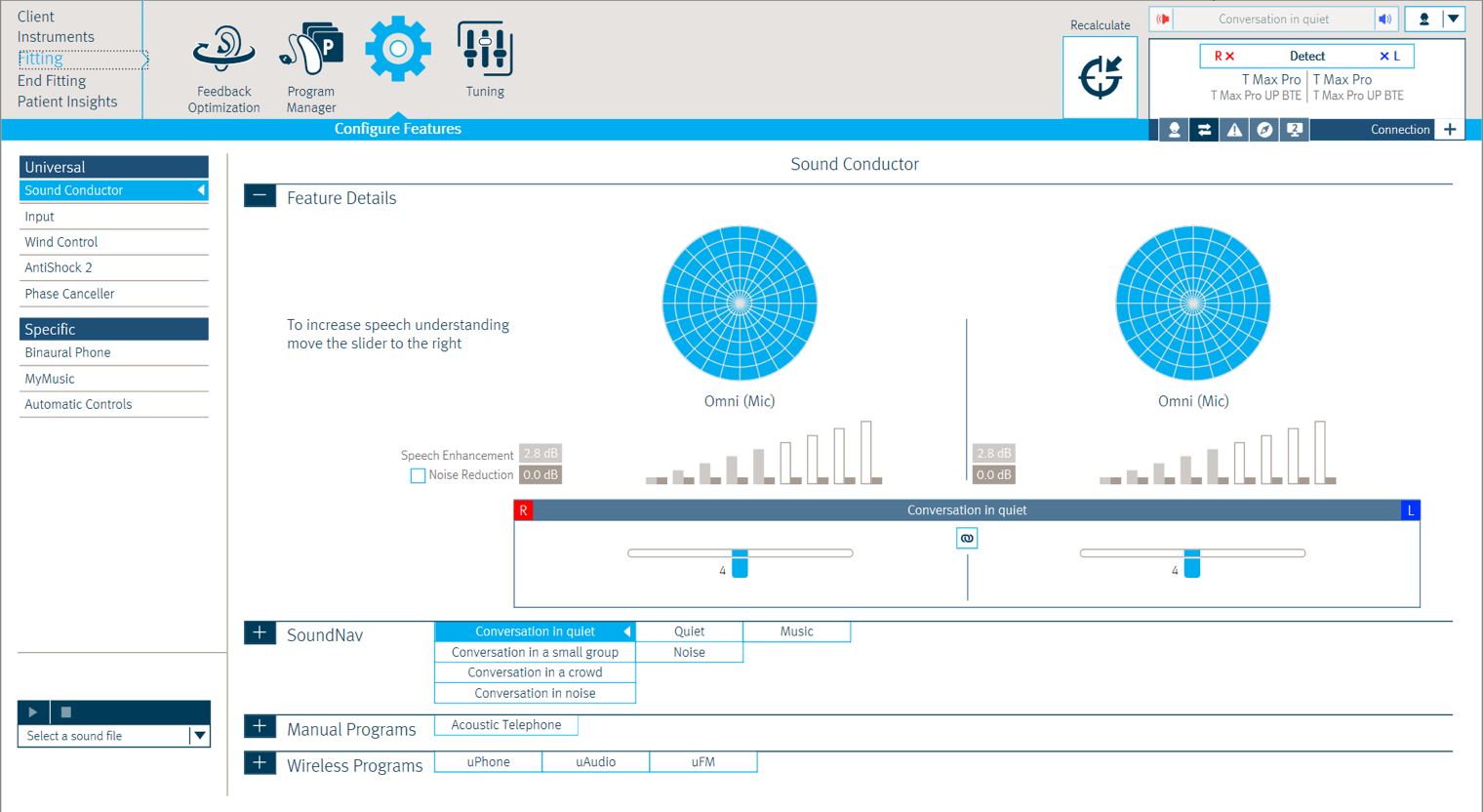 Sound Conductor SP screen for Max fitting in TrueFit 3.7