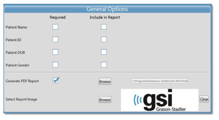 General Options