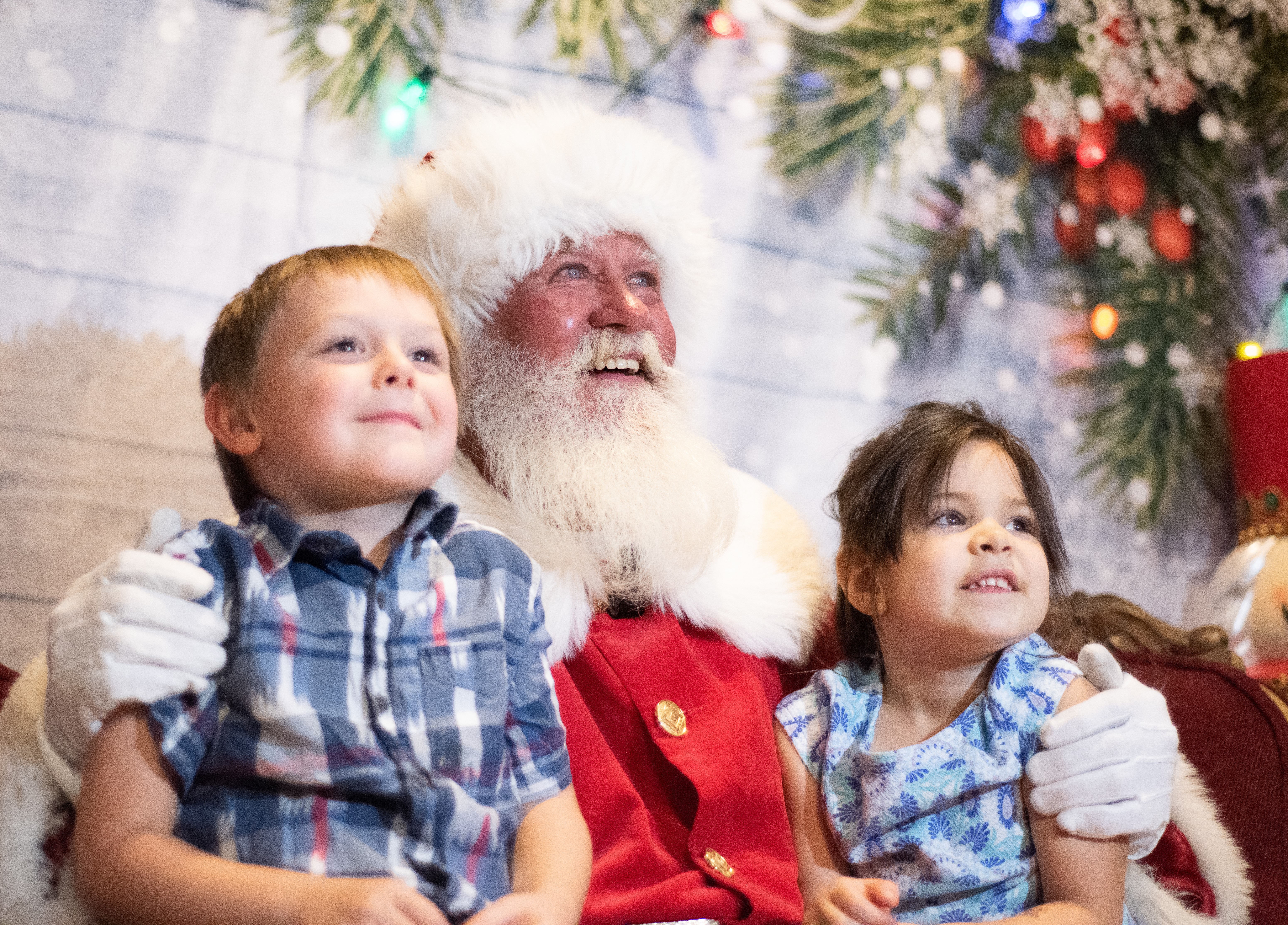 Children with Santa Claus