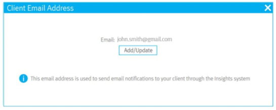 Add and Update email address