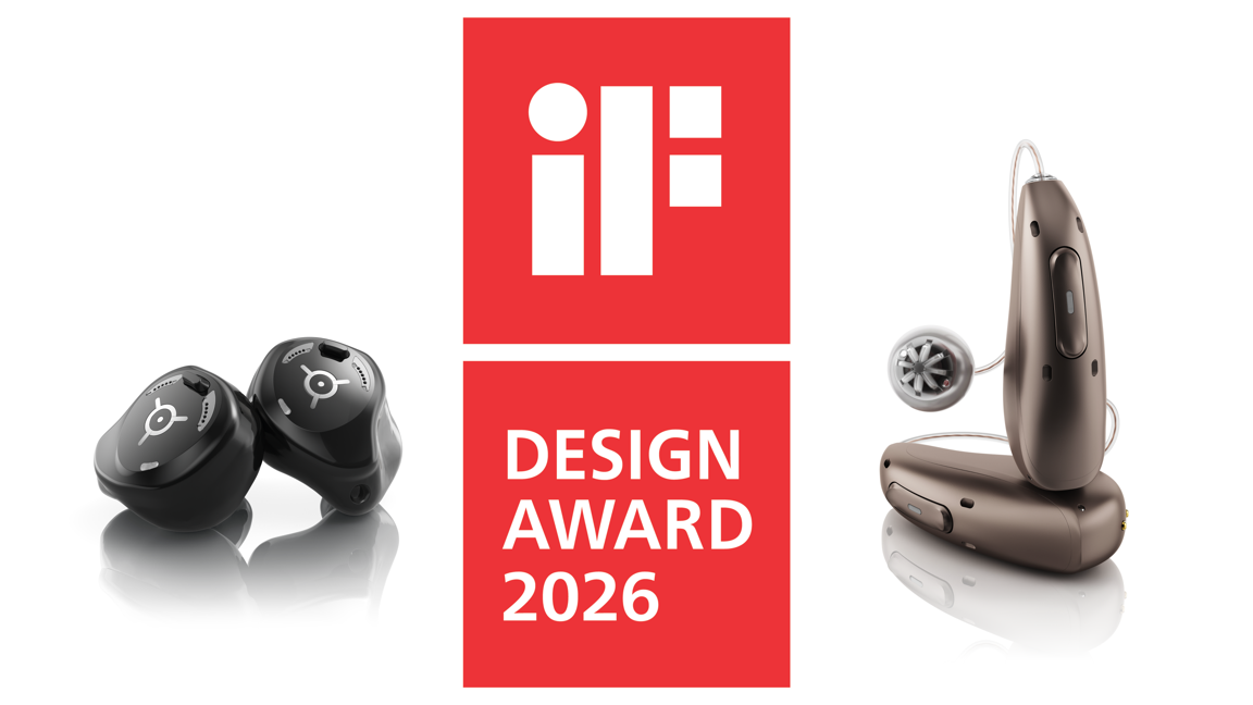 IF Design Award for Infinio Ultra Sphere and Virto R Infinio Hearing Aids
