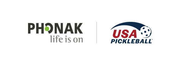 Phonak and USA Pickleball logo