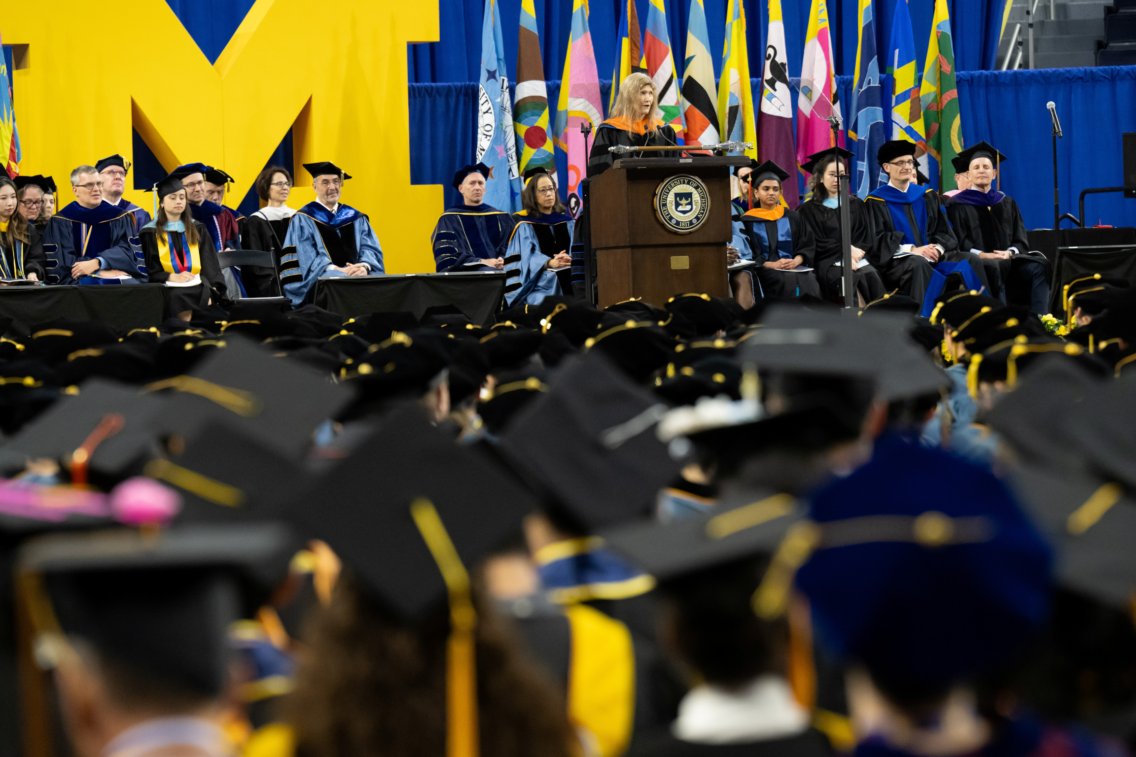 University of Michigan awarded Ingeborg Hochmair an Honorary Doctor of Engineering on May 2, 2026 in Ann Arbor, MI. Dr. Hochmair also addressed graduate students as Keynote Speaker at the Rackham Graduate Exercises, the university&rsquo;s official graduation ceremony for master&rsquo;s and doctoral candidates.